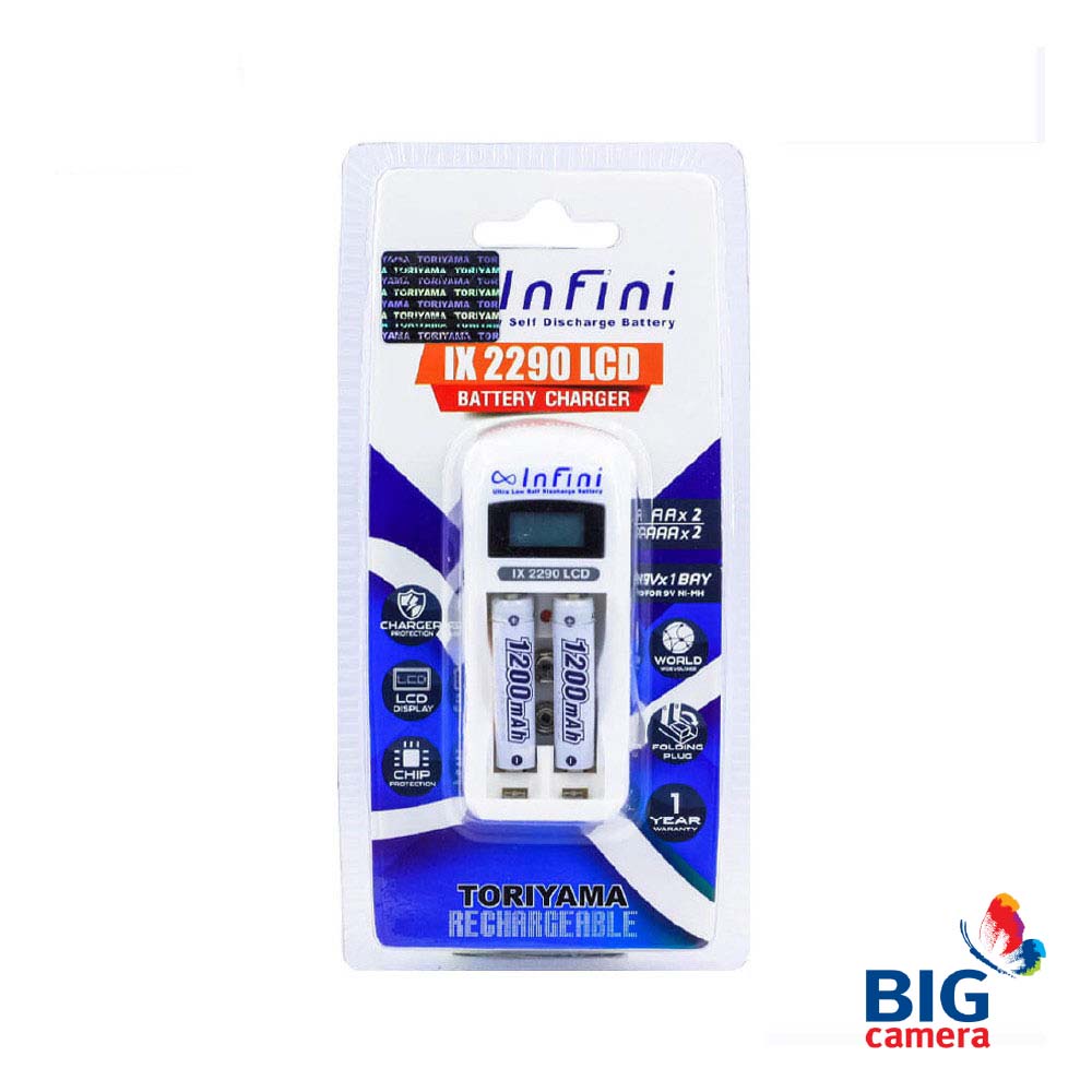 Infini แท่นชาร์จ+ถ่านชาร์จ รุ่น IX2290+AAA1200 Pack2 - Battery Charger ...