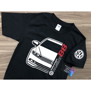 ใหม่ VW Volkswagen Passat B8 * เสื้อยืดลําลอง สําหรับผู้ชาย สีดํา TYUI24975