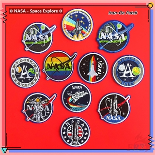 Nasa - Space Explore แผ่นแพทช์ปักลายสําหรับตกแต่งเสื้อผ้า 1 ชิ้น