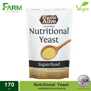 Foods Alive, Superfood, Non-Fortified NUTRITIONAL YEAST FLAKES, 6 oz (170 g)