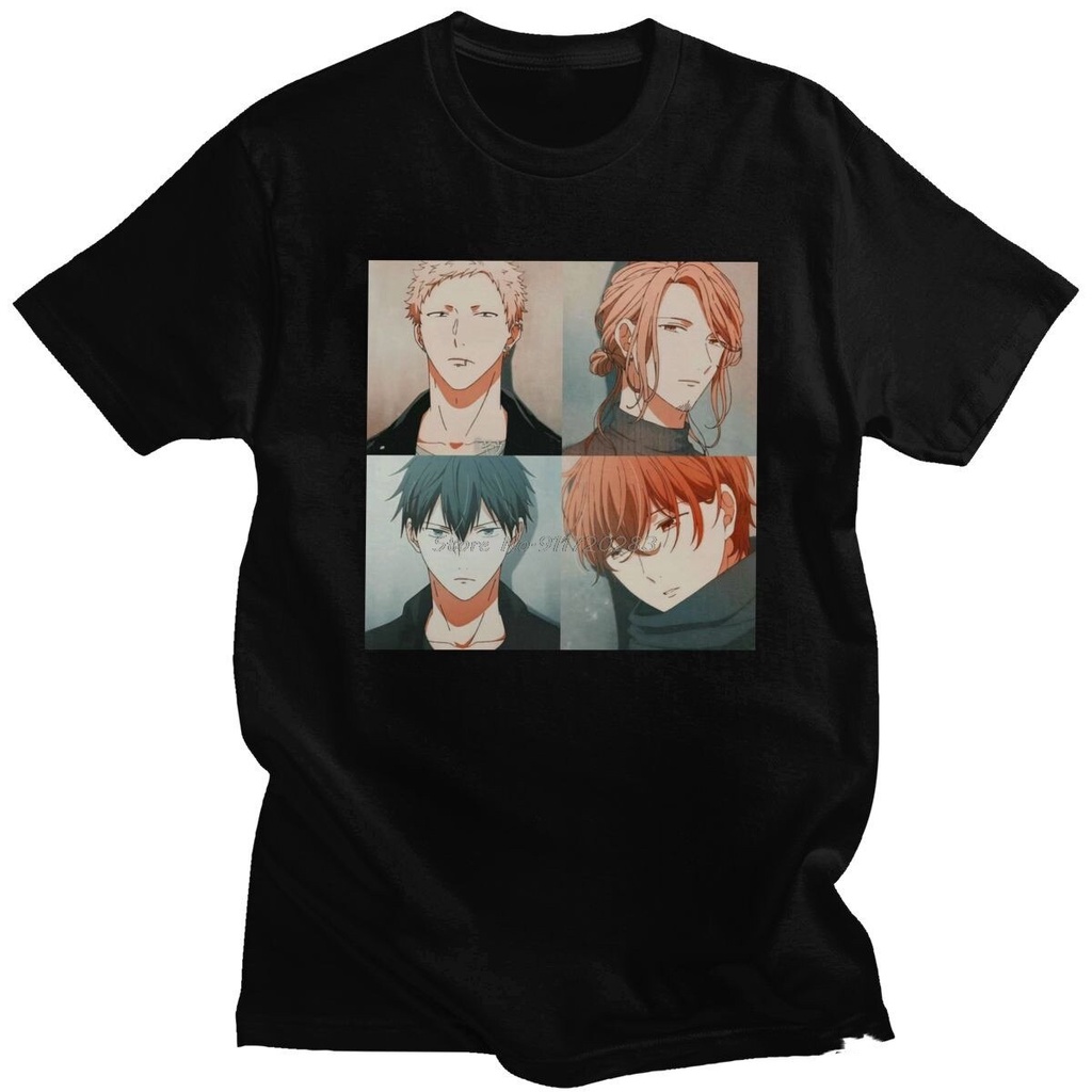 เสื้อยืดแขนสั้น ผ้าฝ้ายแท้ พิมพ์ลายอนิเมะ Yaoi Given Mafuyu Ritsuka ...