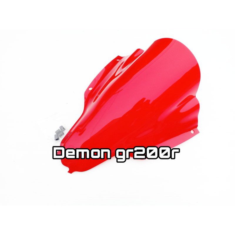 ชิวหน้า-gpx-demon-gr200r-สีแดง-อะคริลิคแท้หนา-3-มิลสีโปร่งแสงมองทะลุ-ไม่หลอกตา-งานดีเลเซอร์เนียน