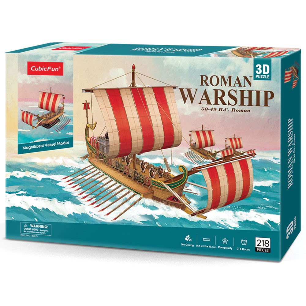 จิ๊กซอว์-3-มิติ-เรือรบของอาณาจักรโรมัน-roman-warship-t4037-แบรนด์-cubicfun-ของแท้-100-สินค้าพร้อมส่ง