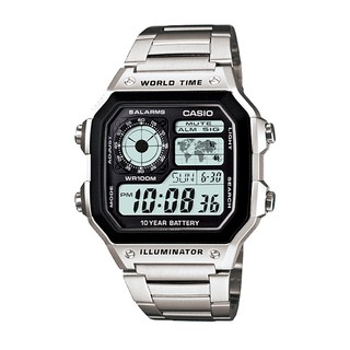 สินค้า Casio Standard นาฬิกาข้อมือผู้ชาย สายสเตนเลสสตีล รุ่น  AE-1200,AE-1200WHD,,AE-1200WHD-1,AE-1200WHD-1A,AE-1200WHD-1AV