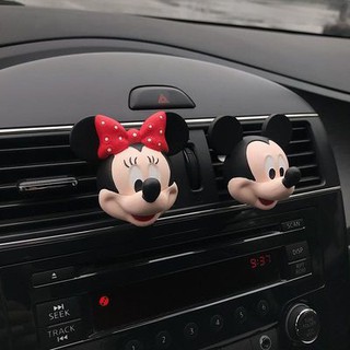 Creative Car Perfume Outlet น้ำมันหอมระเหยการ์ตูนน่ารัก Mickey รถตกแต่งภายใน Light Fragrance Diffuser หินตกแต่งรถ