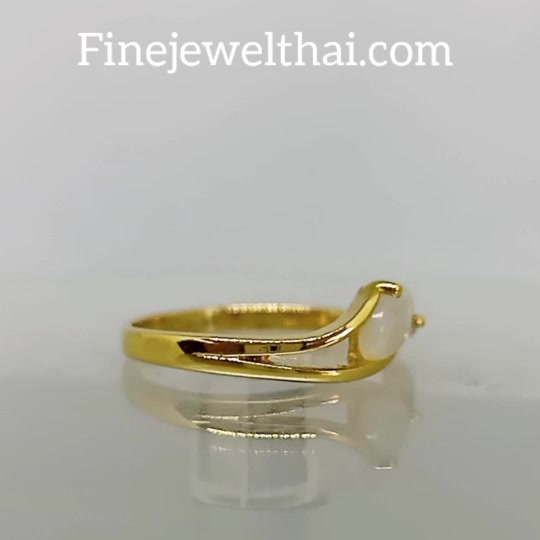 finejewelthai-แหวนโอปอล-โอปอล-แหวนเงิน-แหวนพลอยแท้-แหวนประจำเดือนเกิด-r1100op-g