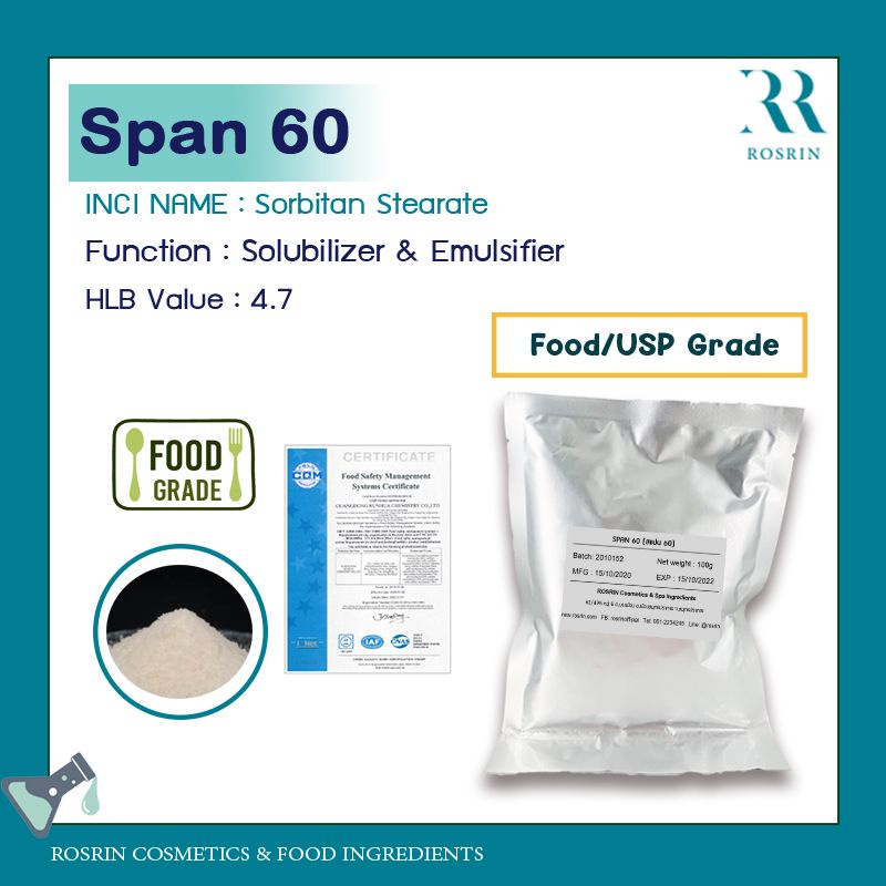 Span 60 Sorbitan Monostearate USP Food Grade 60 