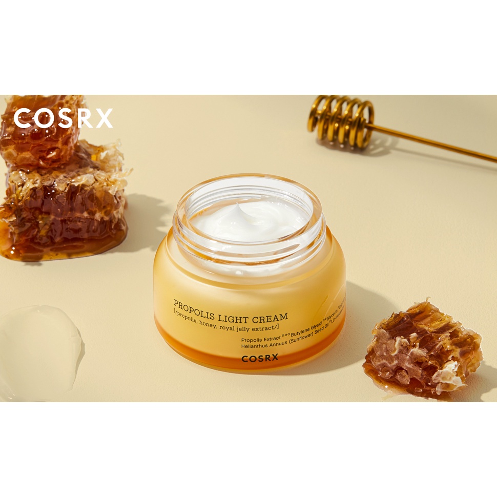 cosrx-propolis-light-cream-65ml-ครีมบำรุงให้ความชุ่มชื้นที่มีส่วนผสมของ-black-bee-propolis-complex-ชะลอการเกิดริ้วรอย