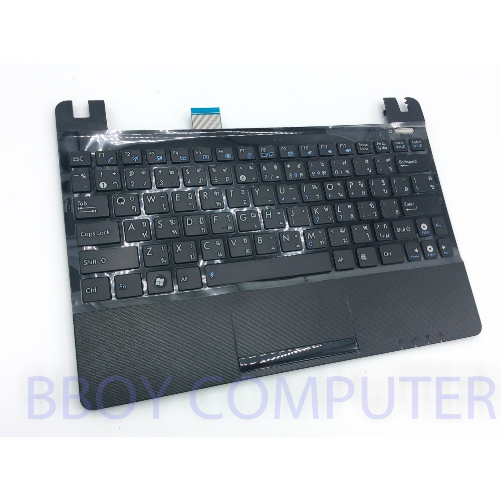 asus-keyboard-คีย์บอร์ด-asus-eee-pc-1025c-1025ce-x101-x101ch-x101h-พร้อมกรอบบน-สีดำ-ไทย-อังกฤษ