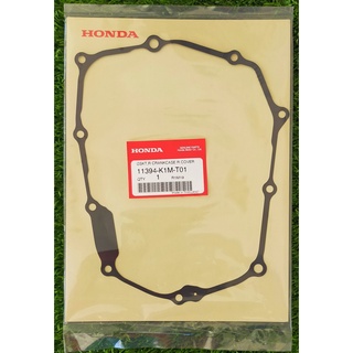 11394-K1M-T01 ปะเก็นฝาครอบข้อเหวี่ยงด้านขวา Honda แท้ศูนย์