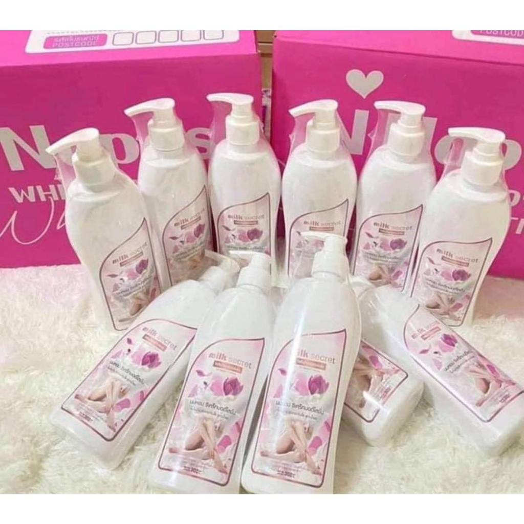 พร้อมส่งค่ะ-โลชั่นนมหอมซีเคร็ท-milk-secret-นมหอม-ซีเคร็ทบอดี้โลชั่น-300ml-ของแท้รับประกันจากทางร้านค่ะ