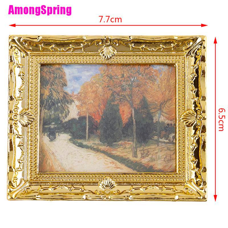 amongspring-เฟอร์นิเจอร์สีน้ํามันจิ๋ว-สําหรับตกแต่งบ้านตุ๊กตา