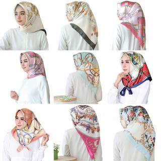 ภาพหน้าปกสินค้าAibins 1A1-49 Tudung Bawal ผ้าพันคอ ผ้าคลุมไหล่ ผ้าซาติน พิมพ์ลาย ทรงสี่เหลี่ยม คุณภาพสูง WJ1001/ 90 ซม. ที่เกี่ยวข้อง