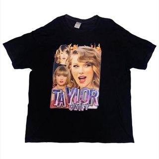 เสื้อยืดโอเวอร์ไซส์ผ้าฝ้ายแท้star tshirtเสื้อมือสอง Taylor Swift Bootlegall sizes-5xlS-3XL