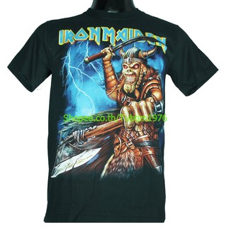 เสื้อวง Iron Maiden เสื้อยืดแฟชั่นวงดนตรี เสื้อวินเทจ ไอเอิร์นเมเดน ไอร่อน IRN1276