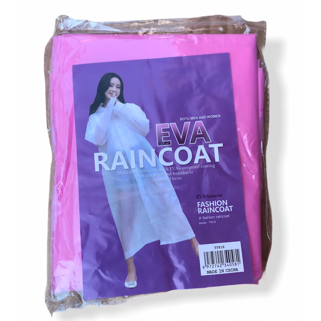 เสื้อกันฝนหลากสีของผู้ใหญ่eva-raincote-freesizes