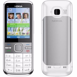 โทรศัพท์มือถือโนเกียปุ่มกด NOKIA  C5 (สีขาว)  3G/4G รุ่นใหม่2020 รองรับภาษาไทย