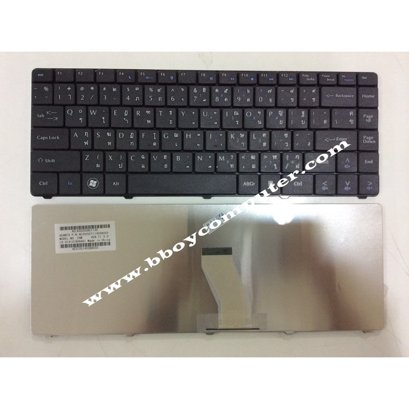 acer-keyboard-คีย์บอร์ด-acer-emachine-d525-d725-acer-aspire-4732-4732z-gateway-nv40-nv42-nv44-nv48-nv4800-ไทย-อังกฤษ