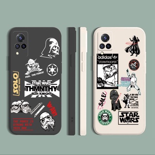 for VIVO Y12S Y12A Y50 Y30 Y30i Y20 Y20i Y20S G Y3S Y20A Y12 Y15 Y17 Y19 Y95 Y91 Y93 (Mediatek) Star Wars Square Straight Edge Soft Silicone Cover Duable Phone Case