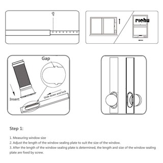 ภาพขนาดย่อของภาพหน้าปกสินค้าฮาร์ดแวร์ 3Pcs Portable Air Conditioner Adjustable Window Plate Kit Exhaust Hose Board จากร้าน richu.th บน Shopee ภาพที่ 7