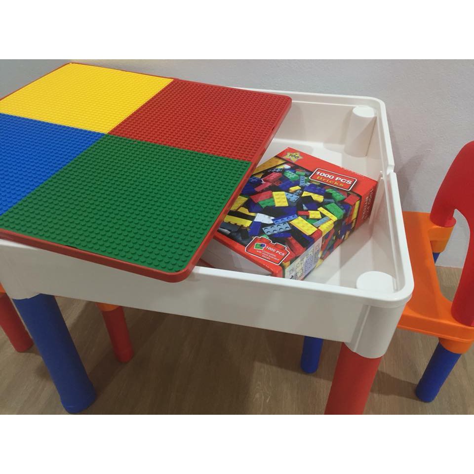 โต๊ะเลโก้-lego-2in1-construction-table-setเก้าอี้รับนน-ได้ถึง80โล