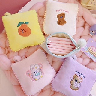 พร้อมส่ง Bentoy Milkjoy💖 กระเป๋าใบเล็ก อเนกประสงค์ มีซิป ขนนุ่ม ปักการ์ตูน กระเป๋าสตางค์ มี 5 สี✨