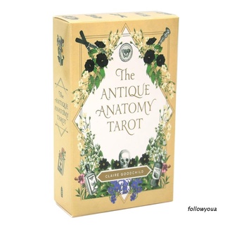 Folღ การ์ดอังกฤษโบราณ The The Anatomy Tarot 78-Card สําหรับทําการ์ดอวยพร