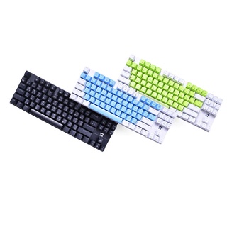 OKER K425 Mixed Blacklit Gaming Keyboard 80% คีย์บอร์ดเกมมิ่ง - (Black,Blue,Green)