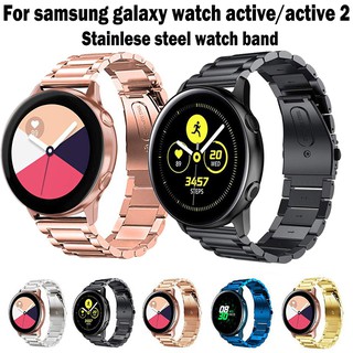 ไลน์ samsung galaxy watch active 2 สมาร์ทวอช สายสแตนเลส Samsung Galaxy watch active 2 40mm 44mm สายสมาร์ทวอทช์