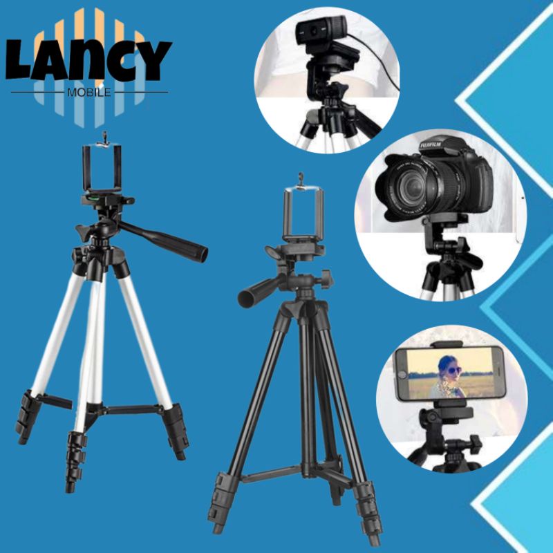 ภาพหน้าปกสินค้าขาตั้งกล้อง Tripod รุ่น TF-3110 TF-3120 แถมฟรีตัวหนีบมือถือ จากร้าน lancy.mobile บน Shopee