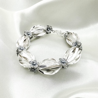 DSP สร้อยข้อมือเงินแท้ร้อยเม็ดมะเฟือง สร้อยข้อมือมะเฟืองเงิน เงินแท้ 925: DSP 925 Sterling Silver Bracelet [CFS0001]