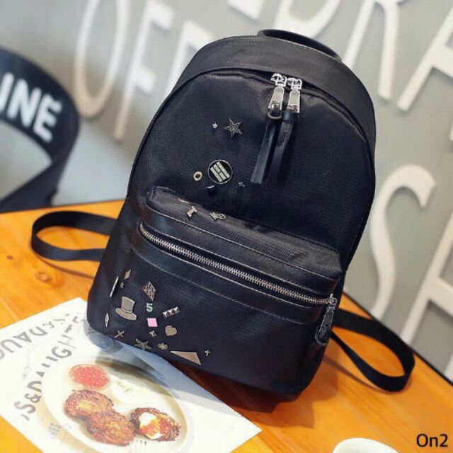 korea-nylon-backpack-ทำจาก-nylon-พร้อมซับด้านใน