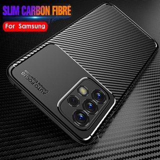 Beetle Matte Case For Samsung Galaxy A23 A33 A53 A73 A03 Core A13 5G Carbon Fiber Cover for Samsung M23 M33 M53 Protective Case