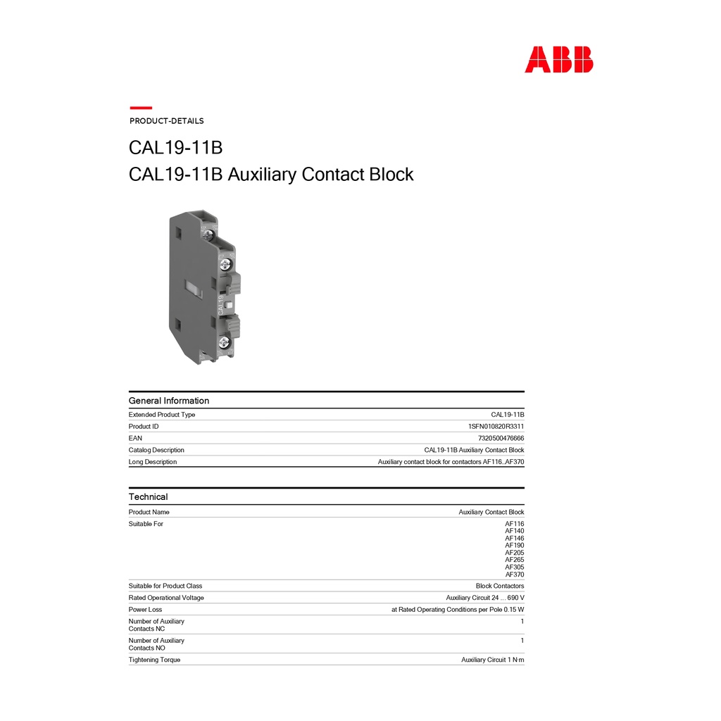 abb-auxiliary-contact-2nc-2no-4-contact-side-mount-6-a-รหัส-cal19-11b-l-1sfn010820r3311-เอบีบี