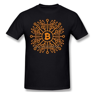 [S-5XL] เสื้อยืดลําลอง ผ้าฝ้าย 100% แขนสั้น คอกลม พิมพ์ลายกราฟิกการ์ตูนอนิเมะ Bitcoin Lines แฟชั่นสําหรับผู้ชาย ของขวัญ