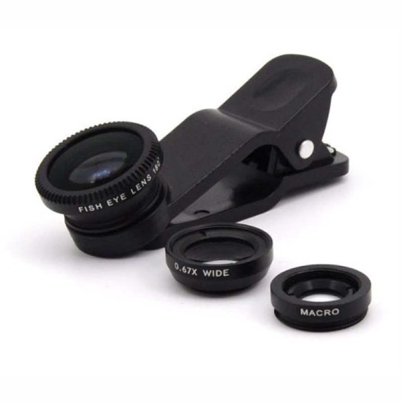 เลนส์กล้อง-3-in1-fish-eye-wide-angle-macro-เลนส์กล้องสำหรับมือถือ-เลนส์มุมกว้าง180องศา