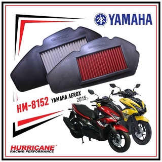 กรองอากาศ Hurricane สำหรับ Yamaha Aerox 2015-2019 (ผ้า,Stainless) จัดส่งด่วนทุกวัน