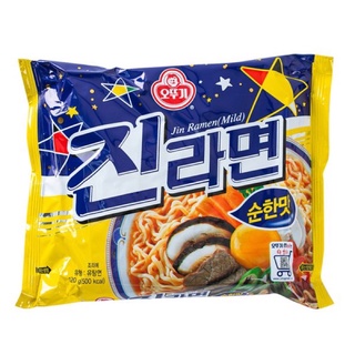 Ottogi Jin Ramen Mild Pouch 120g จินรามยอน บะหมี่กึ่งสำเร็จรูปรสต้นตำรับ