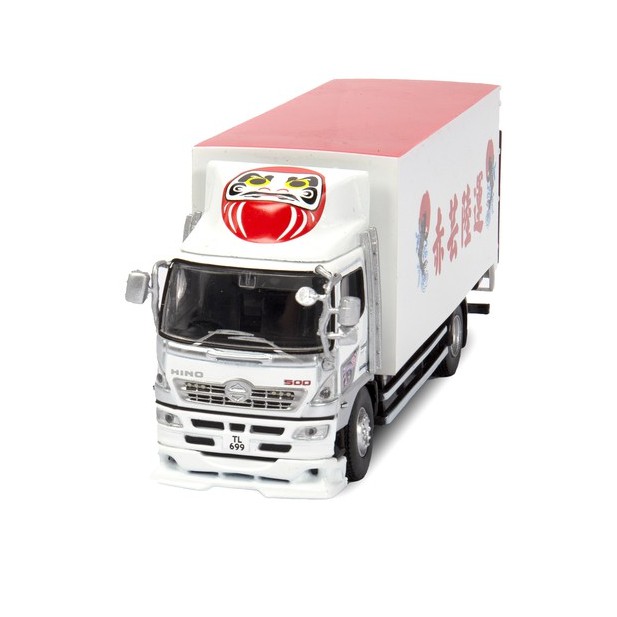 Tiny 1:76 Hi-no 500 Box Lorry Red Yun Land Transport NO.156