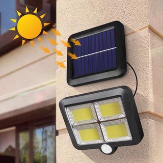 โคมไฟติดผนังพลังงานแสงอาทิตย์ ไฟโซล่าเซลล์ ไฟติดผนัง โคมไฟโซลาร์เซลล์ solar cell light 160LED ( 170W )