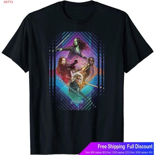 เสื้อยืดทุกวันdailySKTT1 Marvelเสื้อยืดลำลอง Marvel Infinity War Gamora Okoye Black Widow T-Shirt Marvel Sports T-shirtS