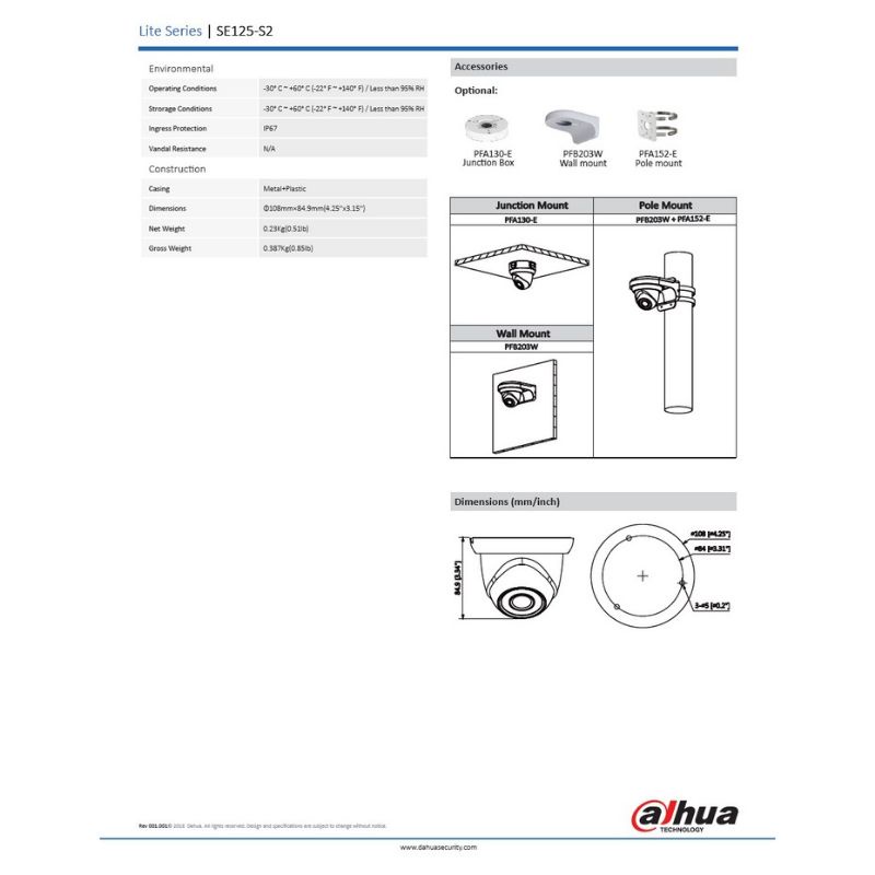 dahua-กล้องวงจรปิด-รุ่น-se125-2mp-ir-turret-network-camera-รับประกัน-3-ปี