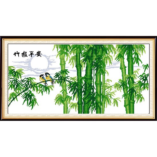 ชุดปักครอสติช-ลายต้นไผ่-ป่าไผ่-bamboo-cross-stitch