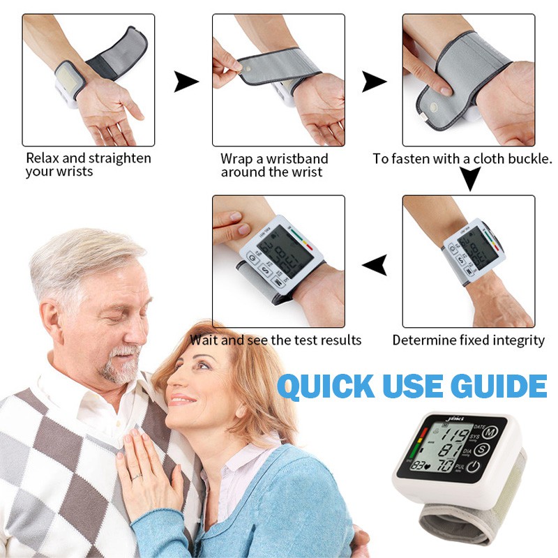 เครื่องวัดความดัน-เครื่องวัดความดันโลหิต-อัตราการเต้นหัวใจ-blood-pressure-monitor-my77-bk