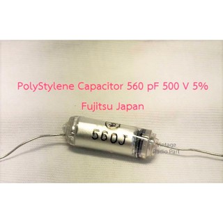 ภาพหน้าปกสินค้า560pf 500v Polystyrene Capacitor Cใสยี่ห้อ FUJITSU JAPAN (ราคาต่อชิ้น) ที่เกี่ยวข้อง