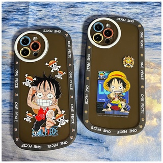 FOR IPHONE 15 6 6S 7 8 14 PLUS X XS XR 11 12 13 MINI MAX PRO Luffy oval soft case