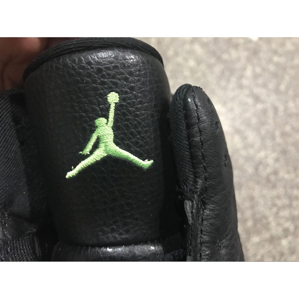 air-jordan-13-high-top-black-and-green-basketball-sports-shoes-men