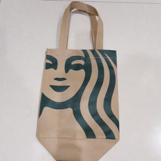 กระเป๋า Starbucks ขนาดกลาง ลายสปันบอนด์ ของแท้