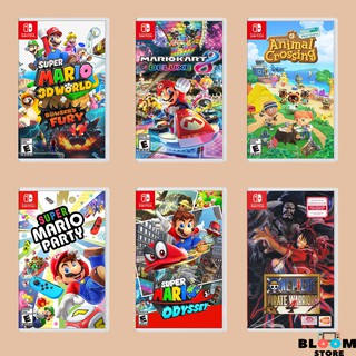 [มือ1] แผ่นเกม Nintendo Switch : Mario 3D World / Mario Kart 8 Deluxe / Animal Crossing / Mario Party / One piece