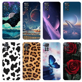 Xiaomi Redmi Note 11 pro 11s Global Version เคสซิลิโคนนิ่ม TPU เจลลี่ หรูหรา ดาวเคราะห์อวกาศ วัว พิมพ์ลาย เคสโทรศัพท์
